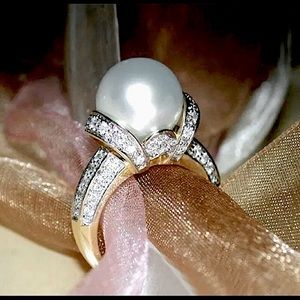 18K Gold Plated Wedding Ring Size 10